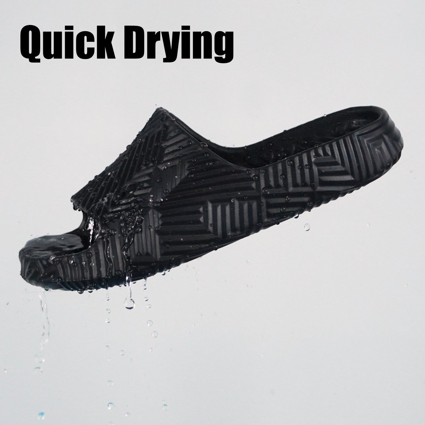 Weweya Shower Shoes for Women and Men - Bathroom Slippers - Non Slip House Slides - Lightweight Beach Sandals