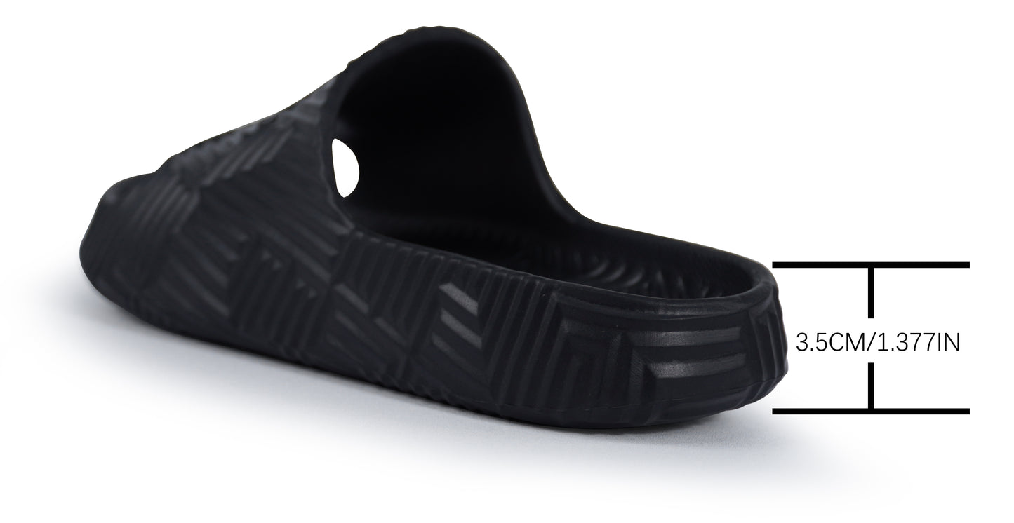 Weweya Shower Shoes for Women and Men - Bathroom Slippers - Non Slip House Slides - Lightweight Beach Sandals
