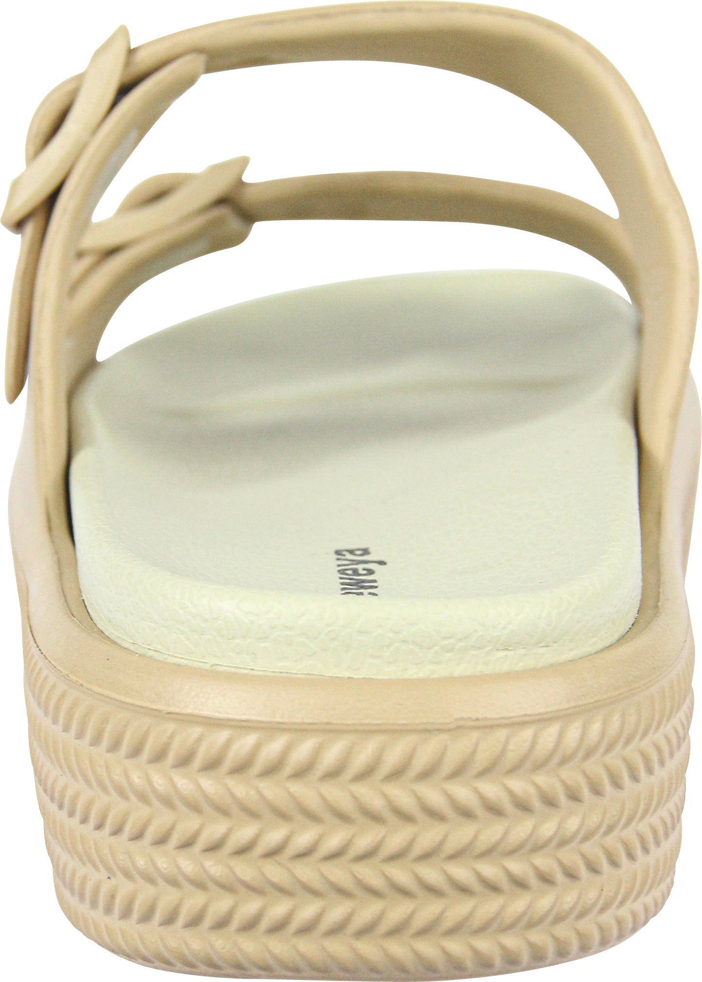 Weweya Platform Sandals for Women - Double Layer Slip On Sandals - Adjustable Buckle Casual Sandals