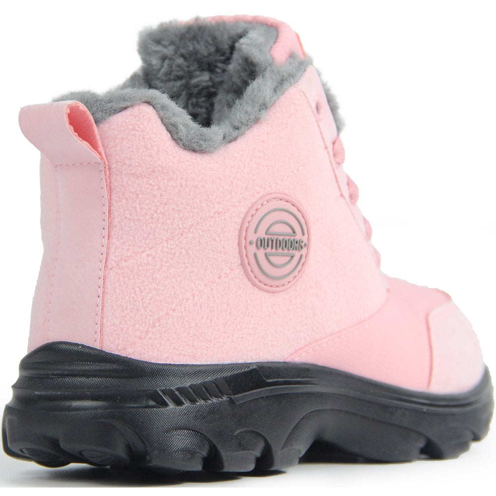 Weweya Women's Snow Boots Fur Lined Winter Booties Anti-Slip Ankle Boots