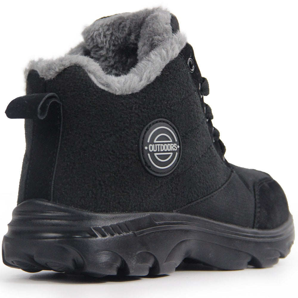 Weweya Women's Snow Boots Fur Lined Winter Booties Anti-Slip Ankle Boots